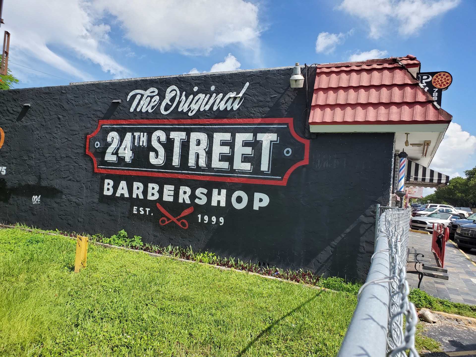 The Original 24th Street Barbershop mural — EST. 1999