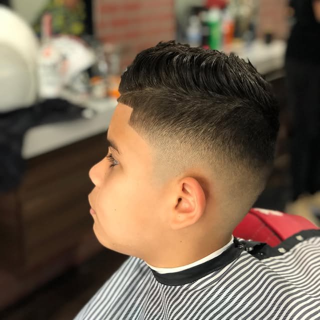 Kids cuts too — crisp fade