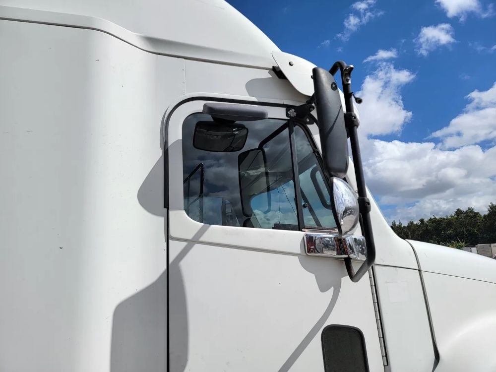 Semi truck cab window tinted