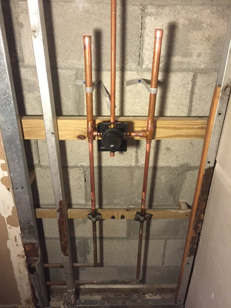 Delta shower valve rough-in