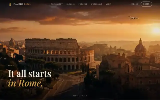 Sample website for Italizzia by Rebel Tech