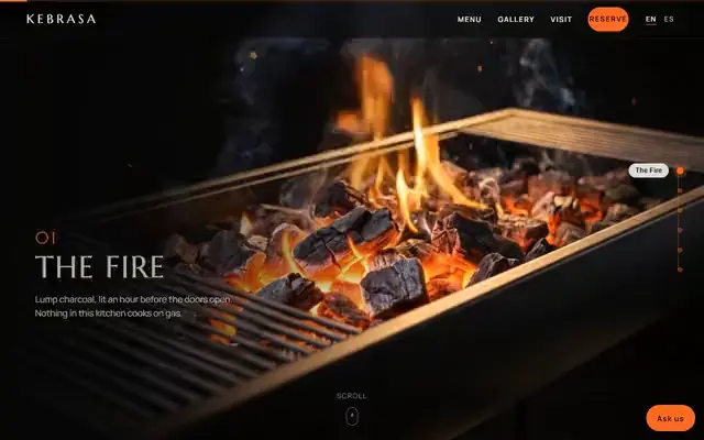Sample website for Kebrasa by Rebel Tech