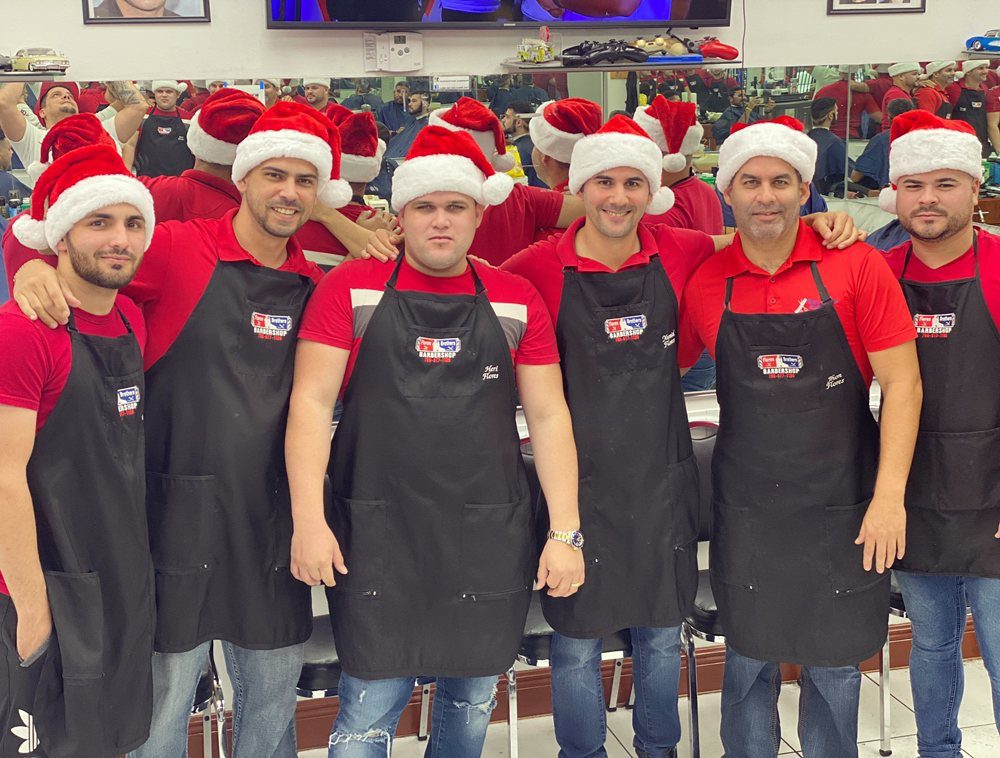 The Flores Brothers crew in the shop