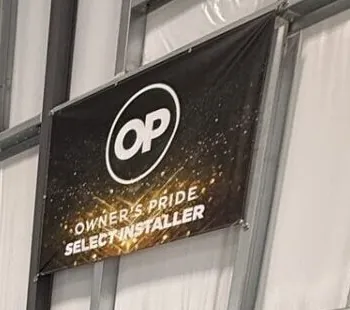 Banner de Owner's Pride Select Installer en el taller