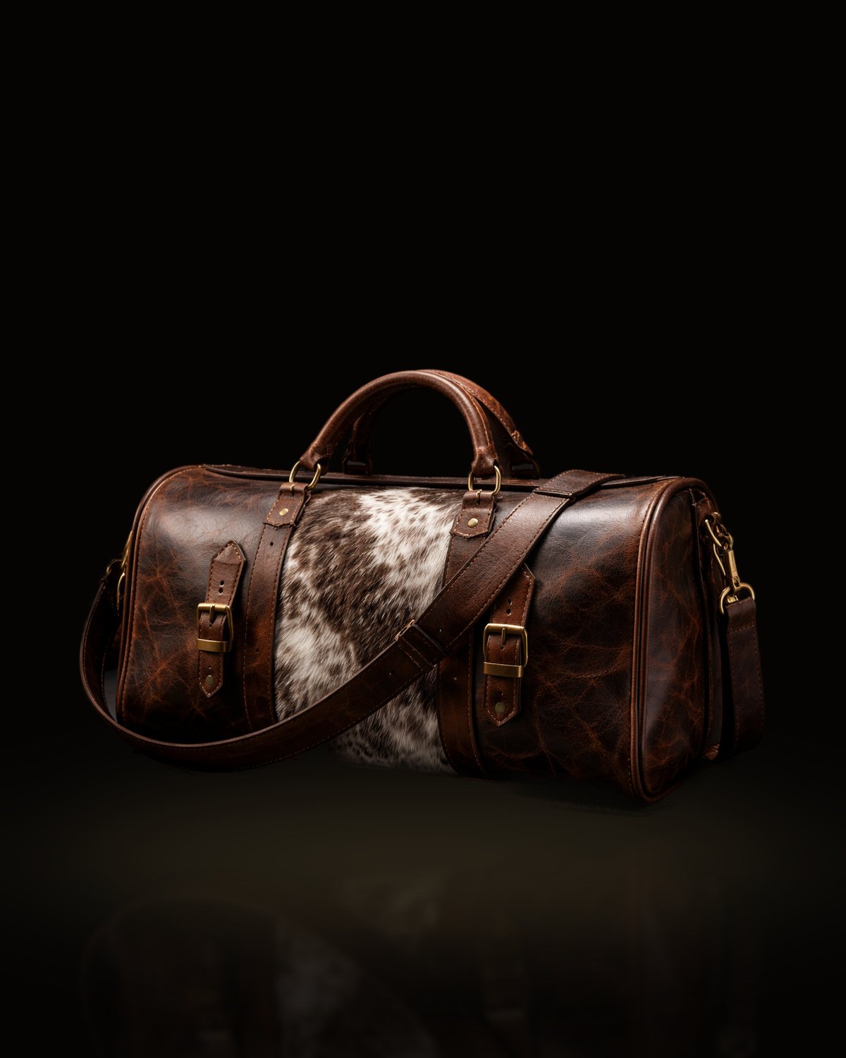 The Frontier Duffle — Cowhide & Full-Grain Leather